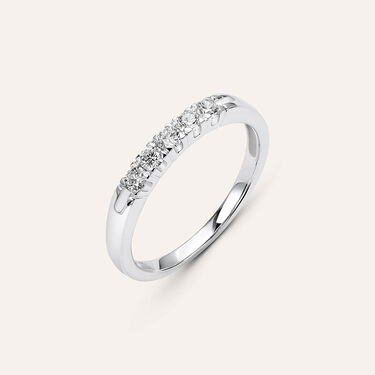 Anello Riviere Firmamenti Oro Bianco Diamante - Anelli Riviere Donna | Stroili